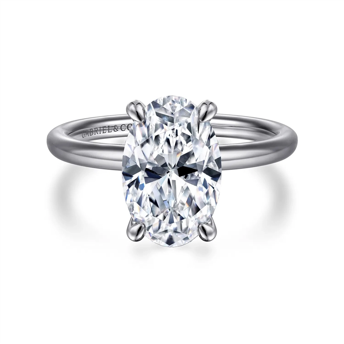 Gabriel & Co Engagement Rings in White Gold ER16569O12W4JJJ