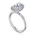 Gabriel & Co Engagement Rings in White Gold ER16569O12W4JJJ