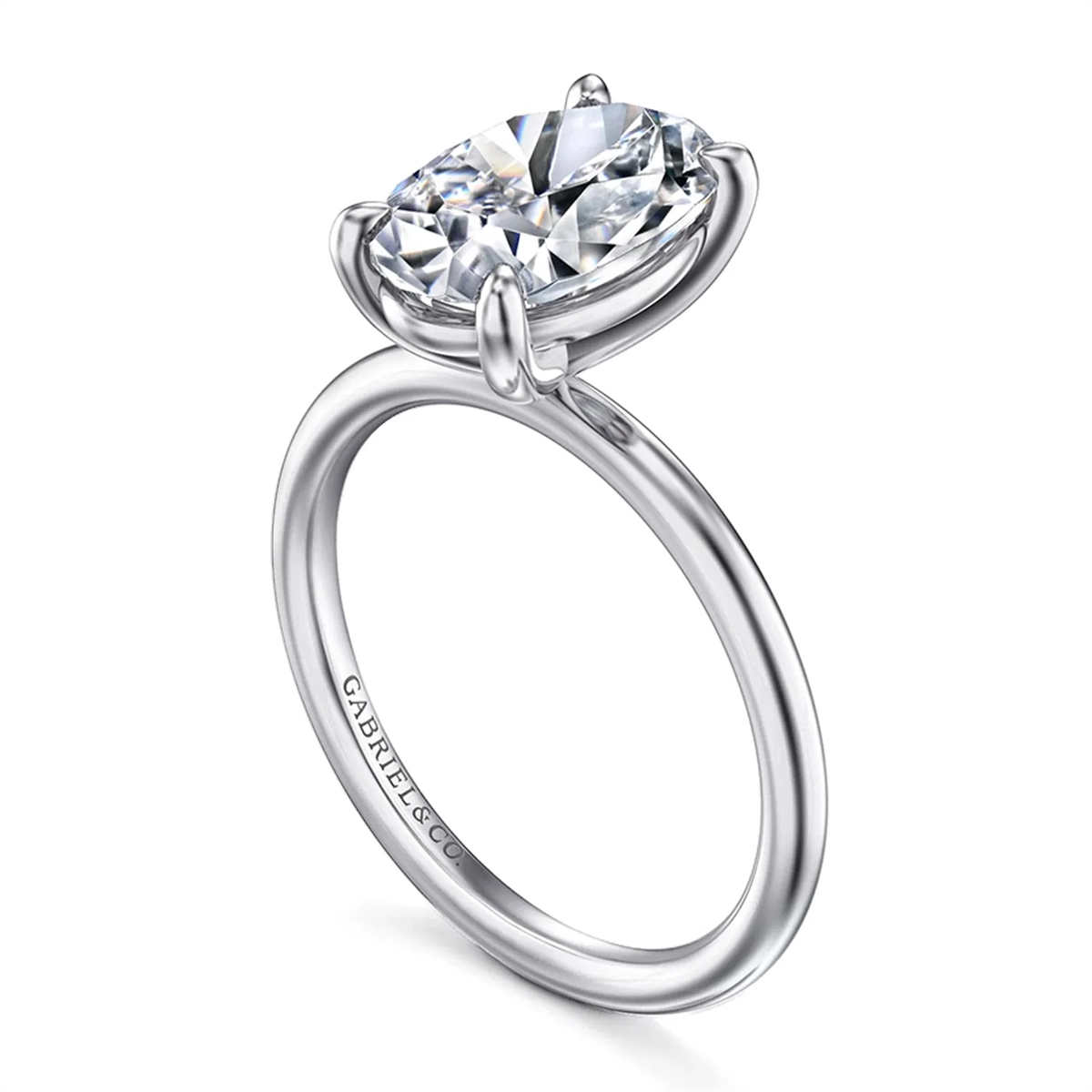 Gabriel & Co Engagement Rings in White Gold ER16569O12W4JJJ