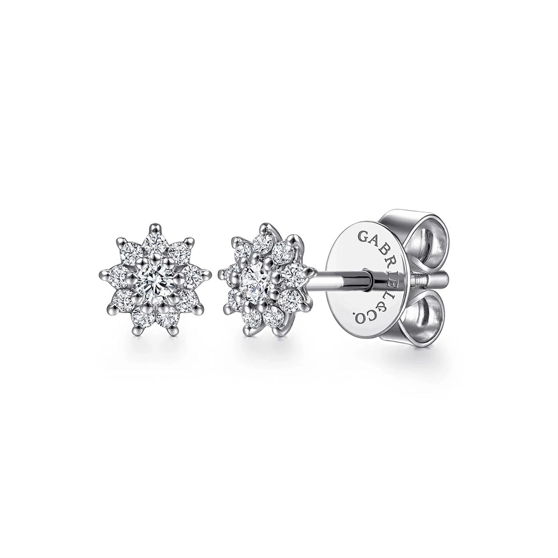 Gabriel & Co Earrings in White Gold containing Diamond EG14026W45JJ