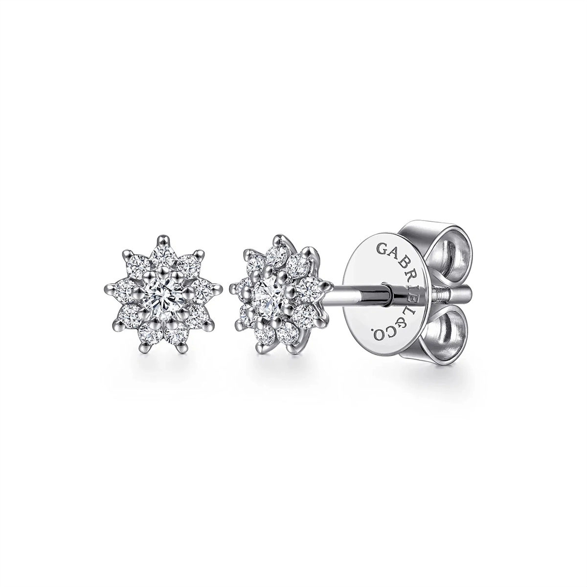 Gabriel & Co Earrings in White Gold containing Diamond EG14026W45JJ