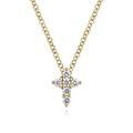 Gabriel & Co Necklaces in Yellow Gold containing Diamond NK1370Y45JJ