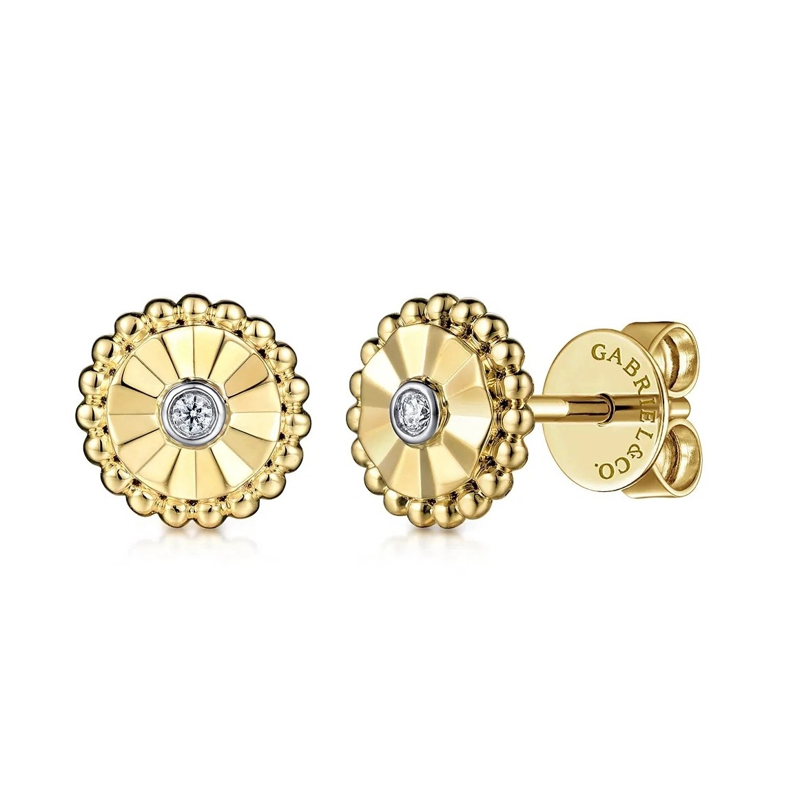 Gabriel & Co Earrings in Mixed Metals containing Diamond EG14604M45JJ
