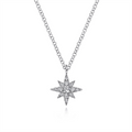 Gabriel & Co Necklaces in White Gold containing Diamond NK6126W45JJ