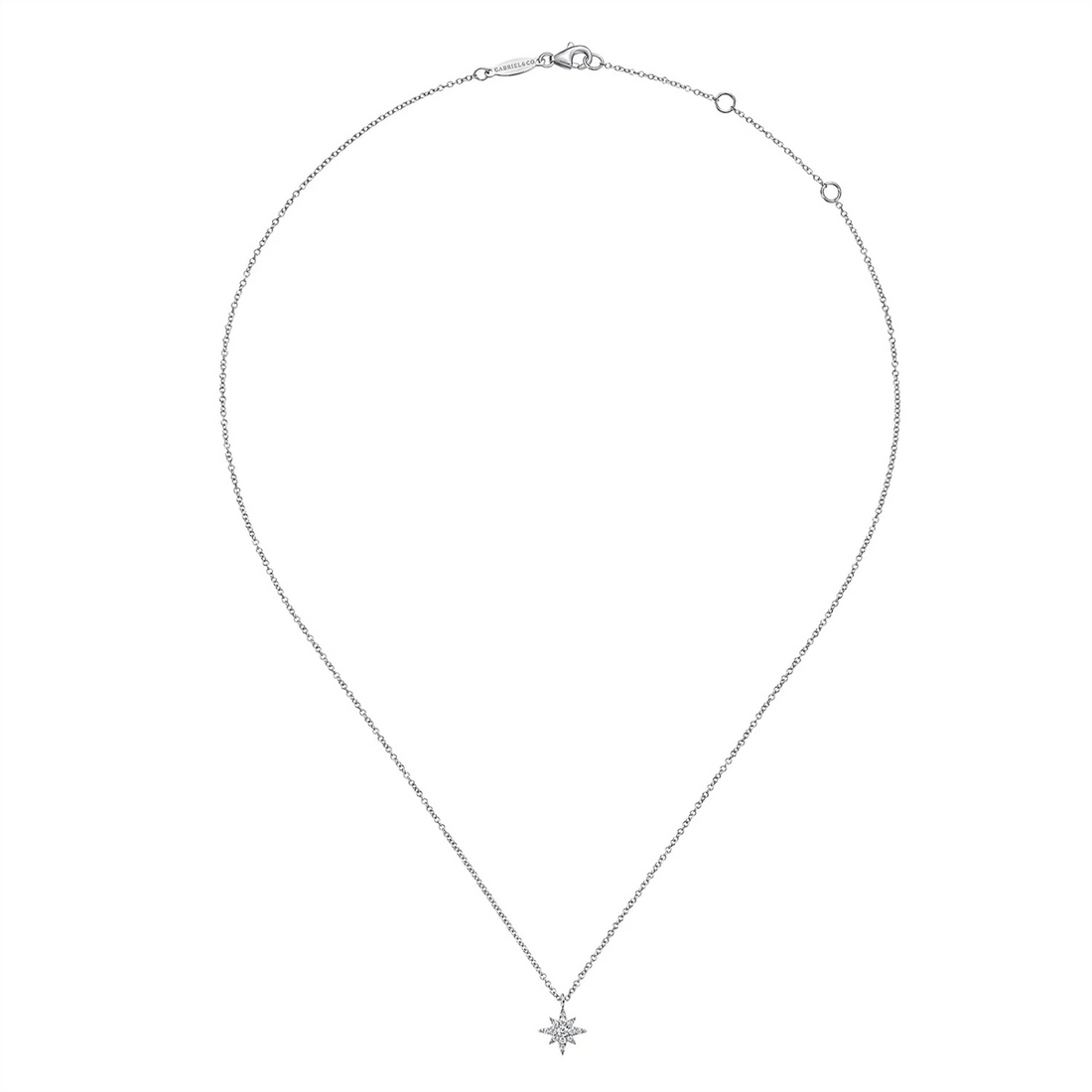 Gabriel & Co Necklaces in White Gold containing Diamond NK6126W45JJ