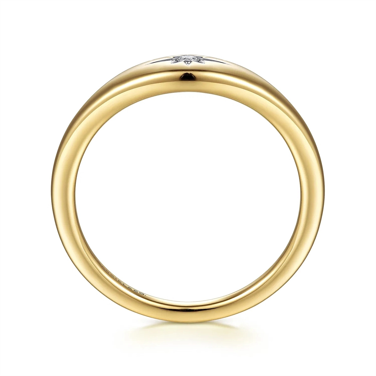 Gabriel & Co Wedding Rings in Yellow Gold containing Diamond LR52243Y45JJ