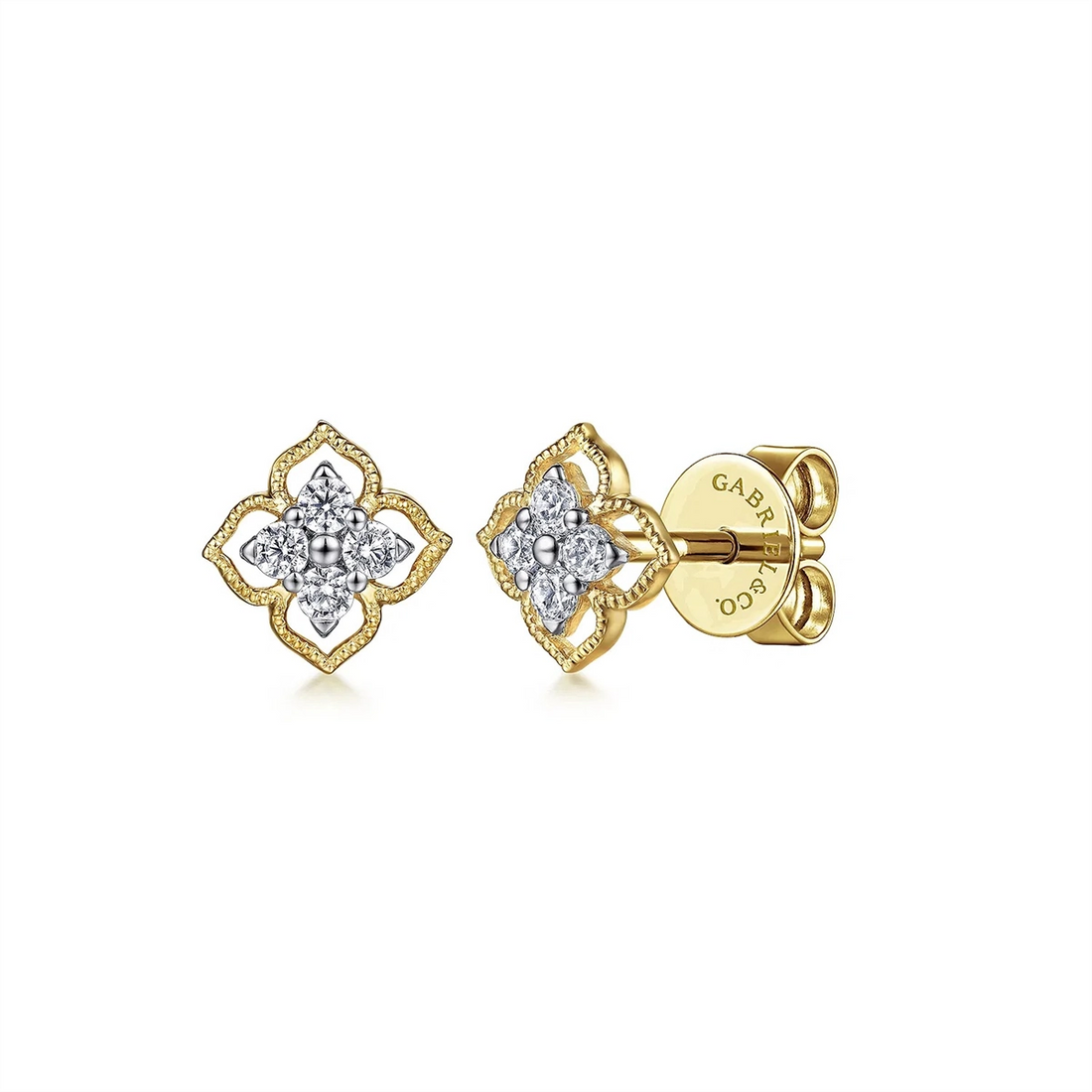 Gabriel & Co Earrings in Mixed Metals containing Diamond EG14414Y45JJ