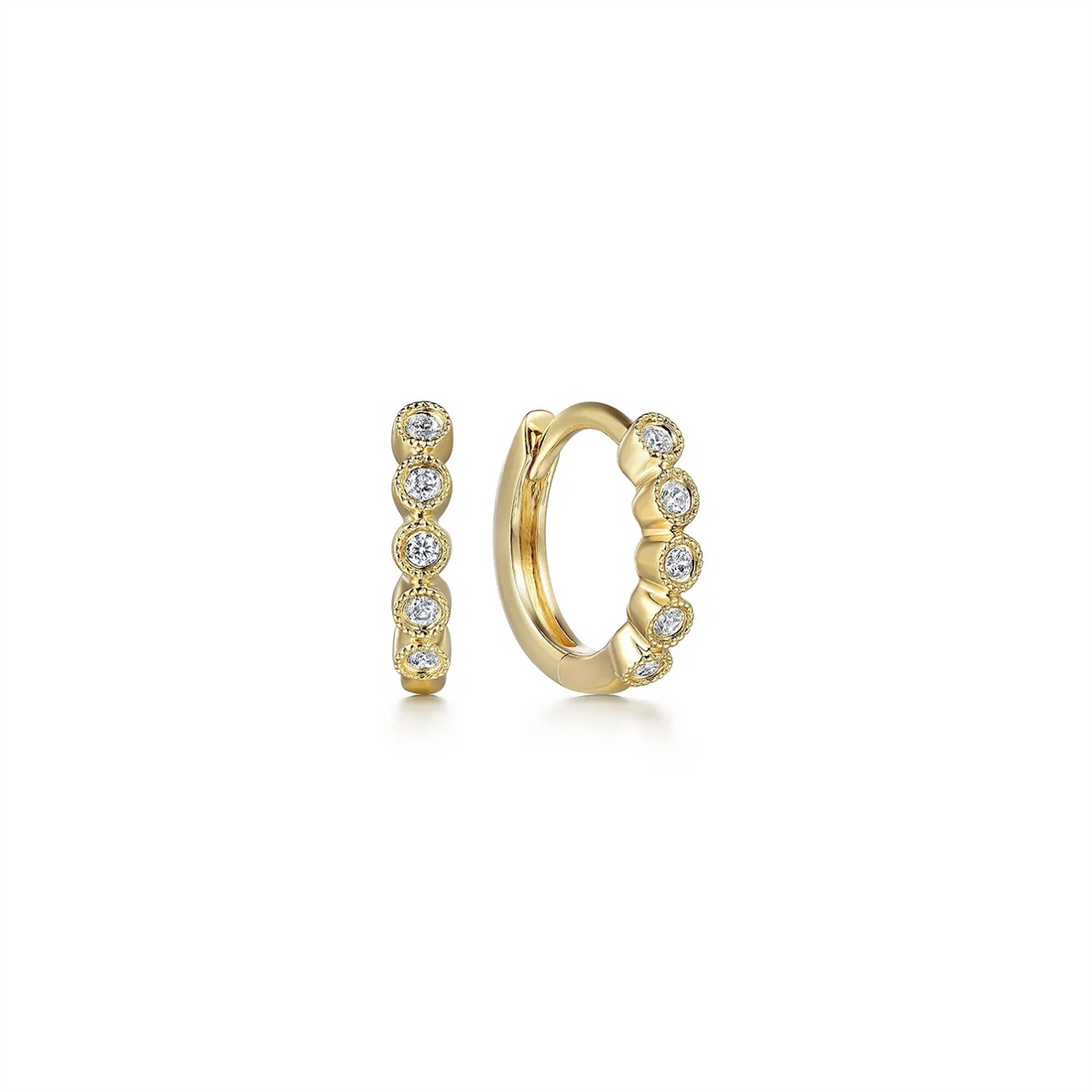 Gabriel & Co Earrings in Yellow Gold containing Diamond EG14965Y45JJ