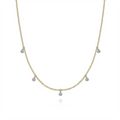 Gabriel & Co Necklaces in Mixed Metals containing Diamond NK6469M45JJ