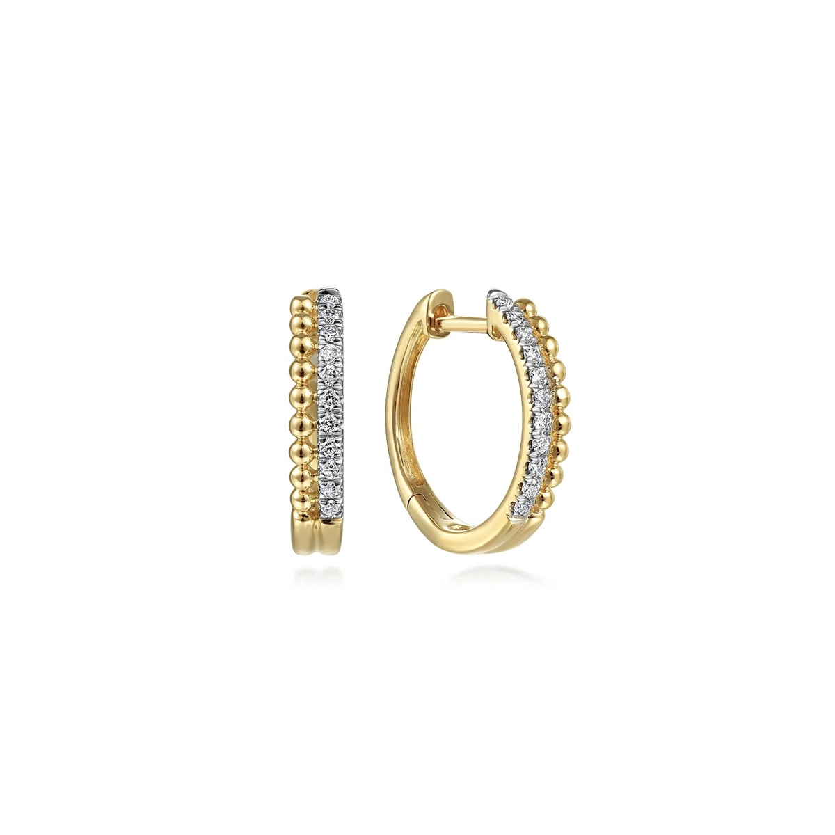 Gabriel & Co Earrings in Yellow Gold containing Diamond EG13584Y45JJ