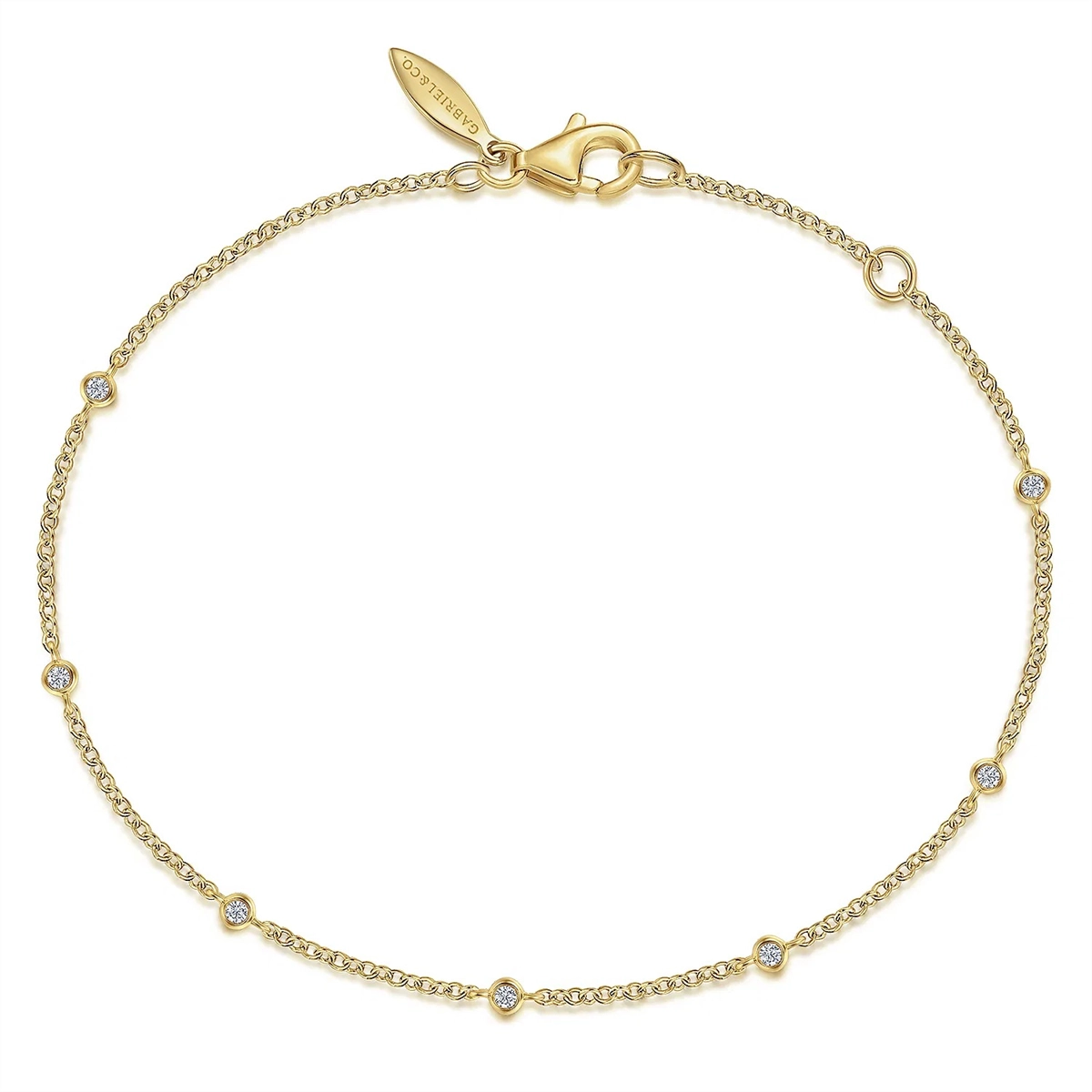 Gabriel & Co Bracelets in Yellow Gold containing Diamond TB4354Y45JJ