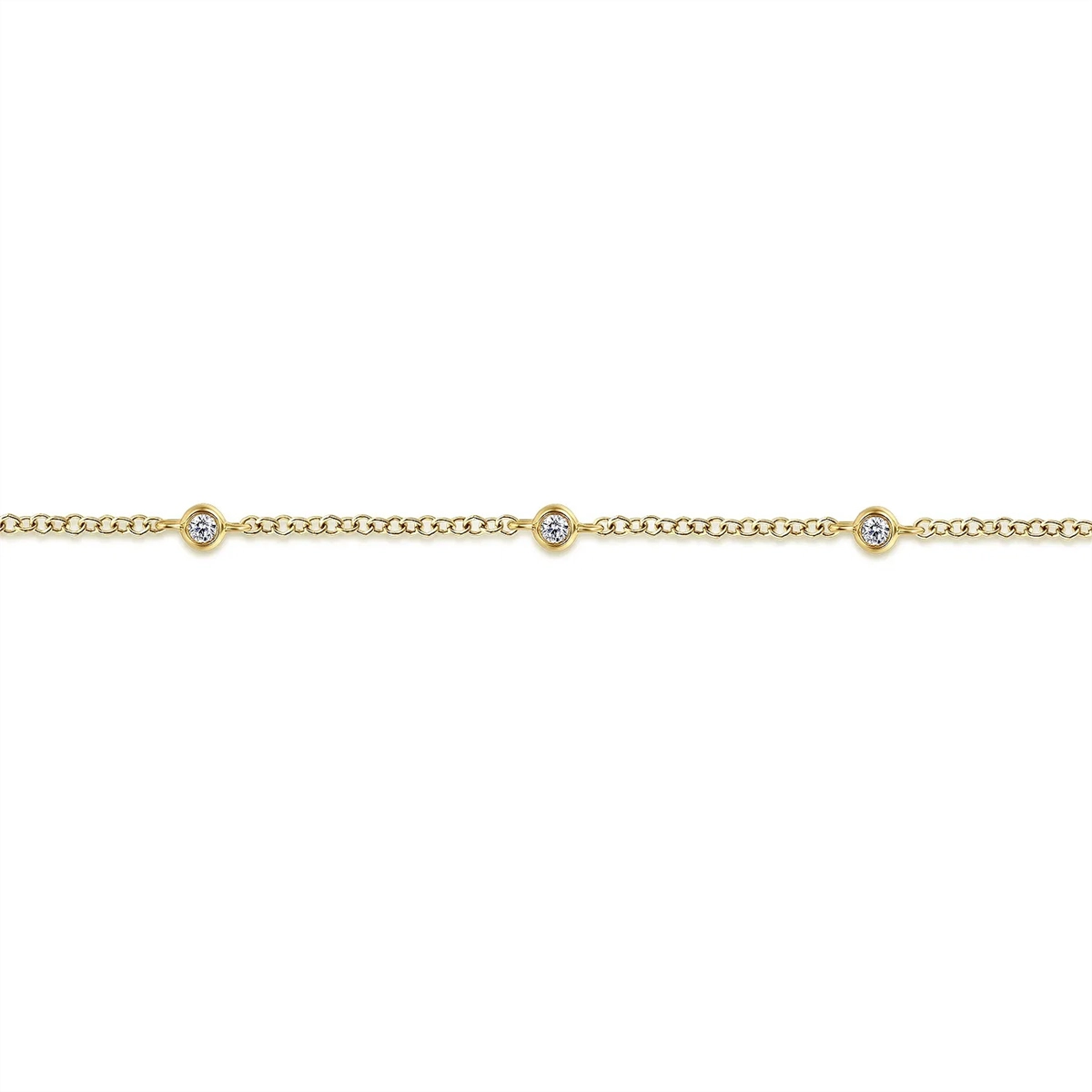 Gabriel & Co Bracelets in Yellow Gold containing Diamond TB4354Y45JJ