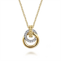 Gabriel & Co Necklaces in Mixed Metals containing Diamond NK7820M45JJ