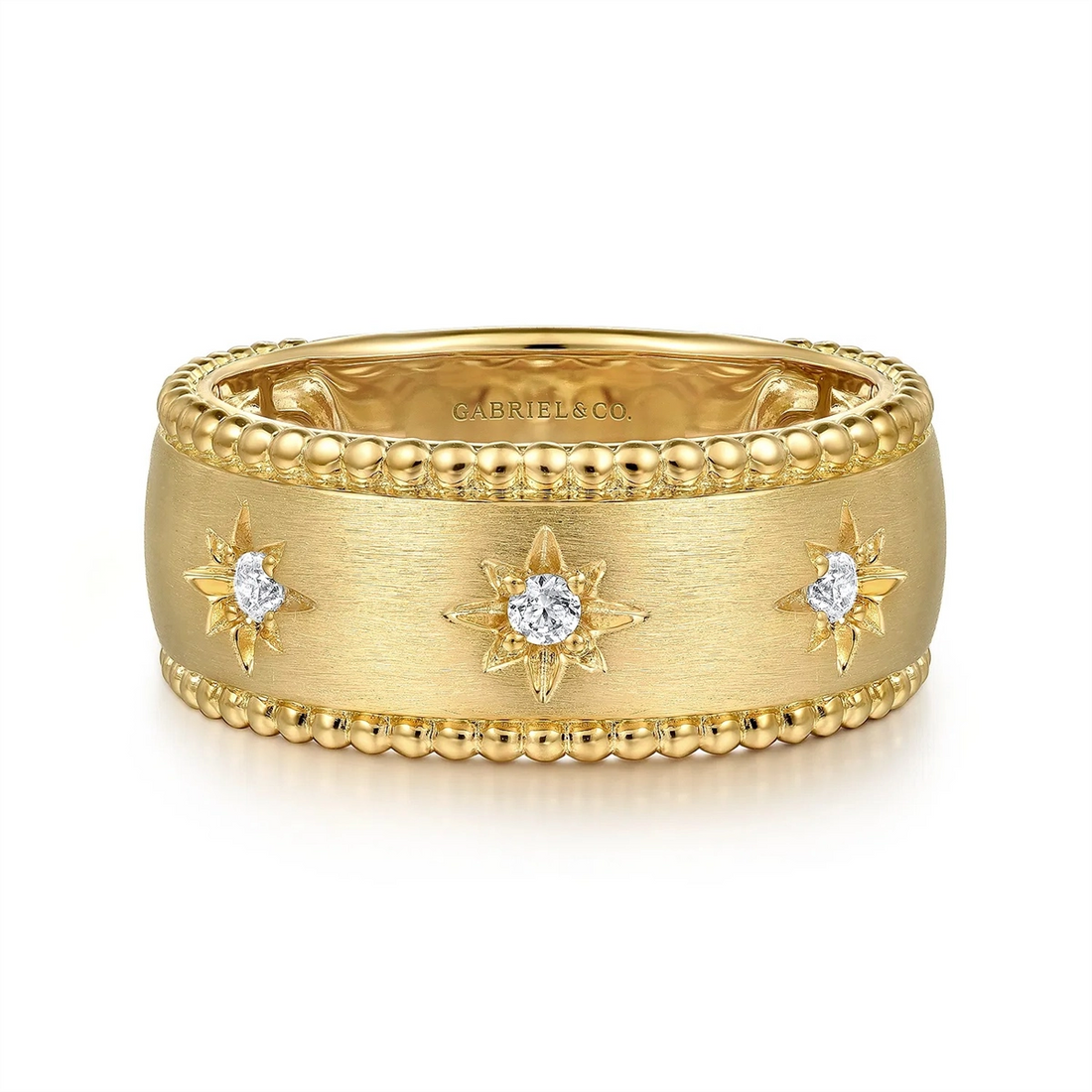Gabriel & Co Rings in Yellow Gold containing Diamond LR52572Y45JJ