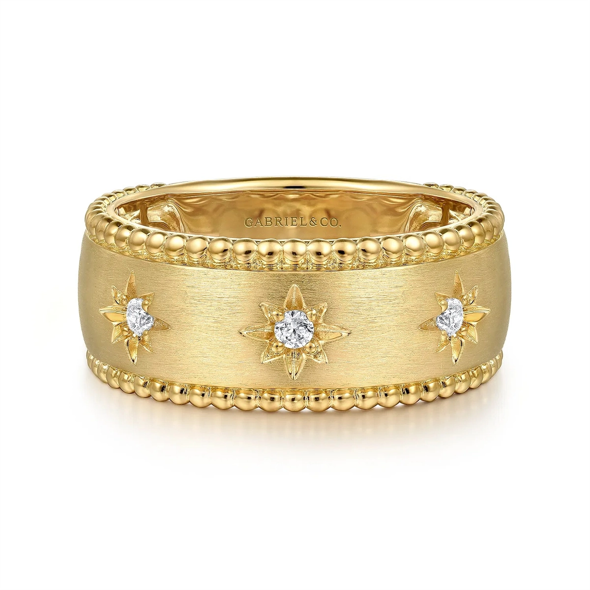 Gabriel & Co Rings in Yellow Gold containing Diamond LR52572Y45JJ