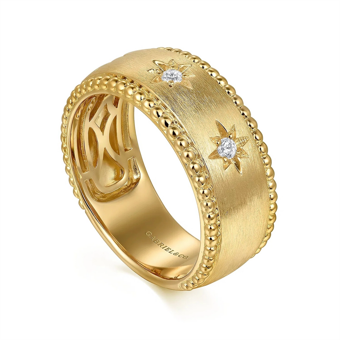 Gabriel & Co Rings in Yellow Gold containing Diamond LR52572Y45JJ