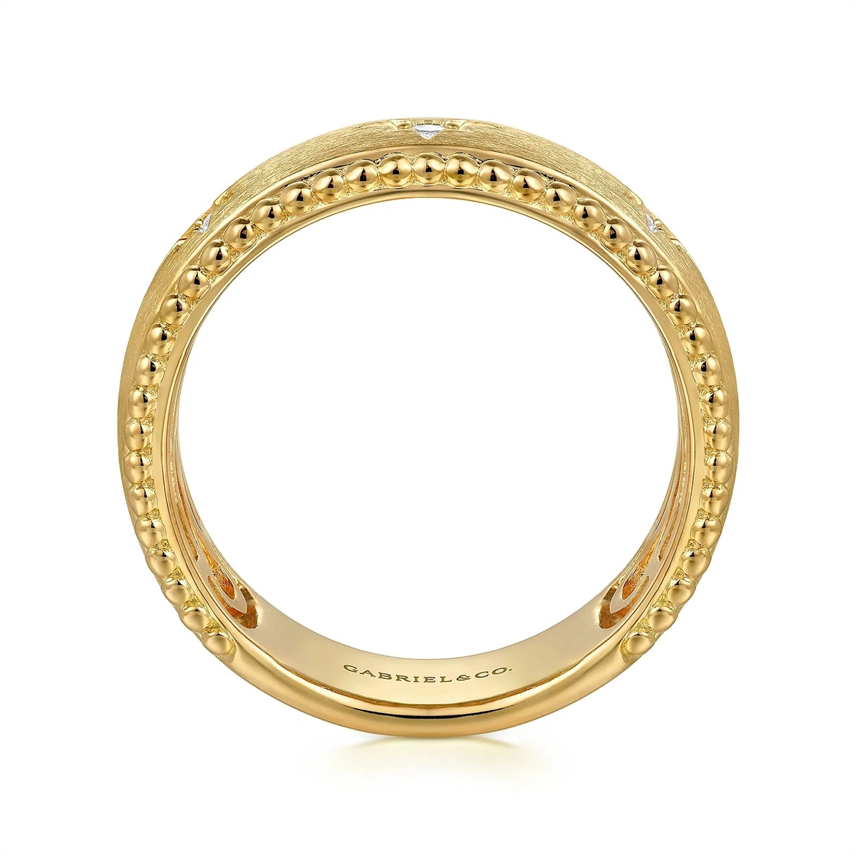 Gabriel & Co Rings in Yellow Gold containing Diamond LR52572Y45JJ