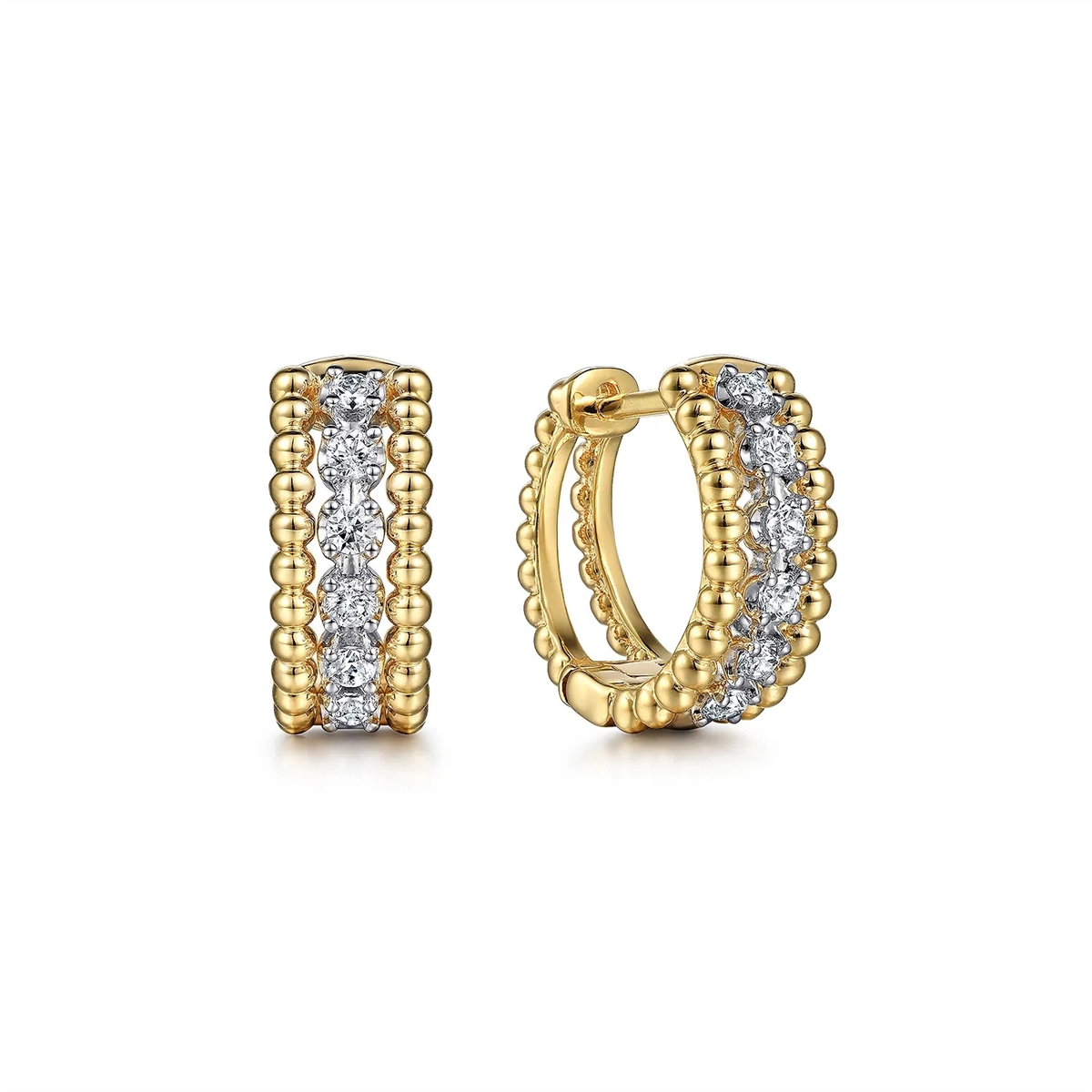 Gabriel & Co Earrings in Mixed Metals containing Diamond EG14715M45JJ