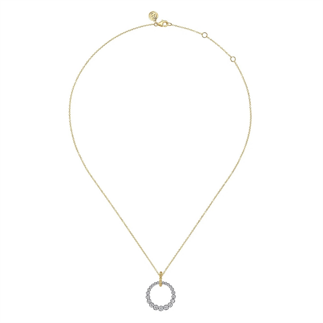 Gabriel & Co Necklaces in Mixed Metals containing Diamond NK7518M45JJ
