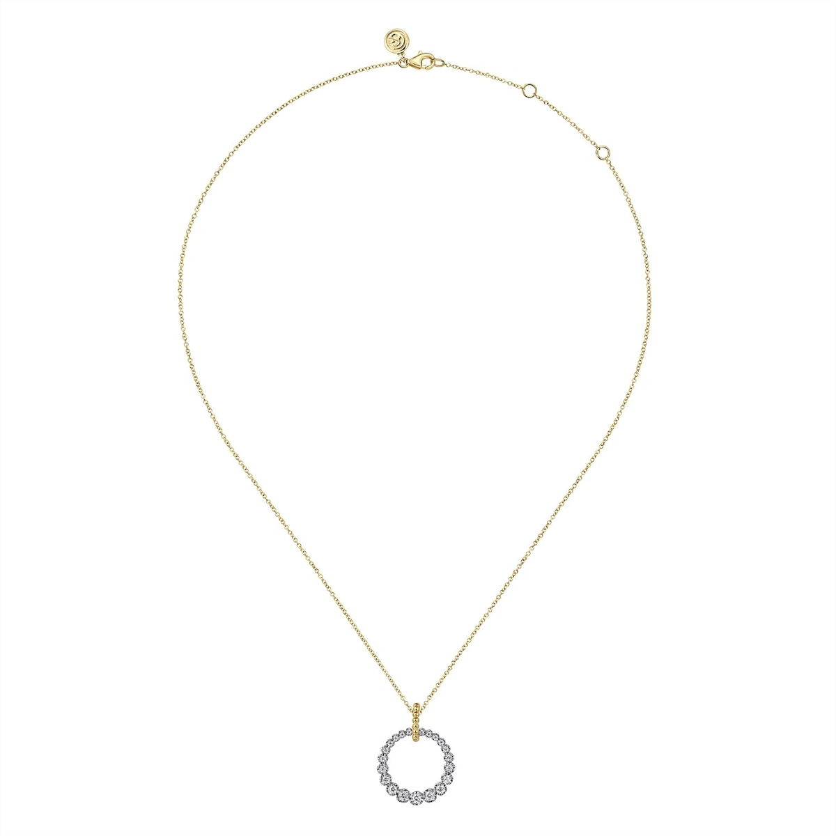 Gabriel & Co Necklaces in Mixed Metals containing Diamond NK7518M45JJ