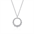 Gabriel & Co Necklaces in White Gold containing Diamond NK6214W45JJ