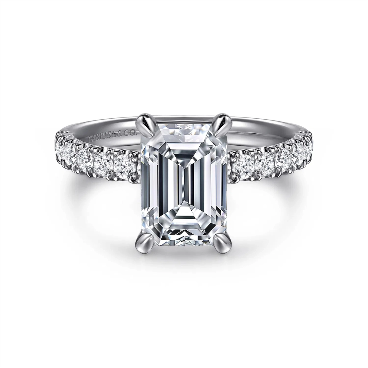 Gabriel & Co Engagement Rings in White Gold containing Diamond ER16572E8W44JJ
