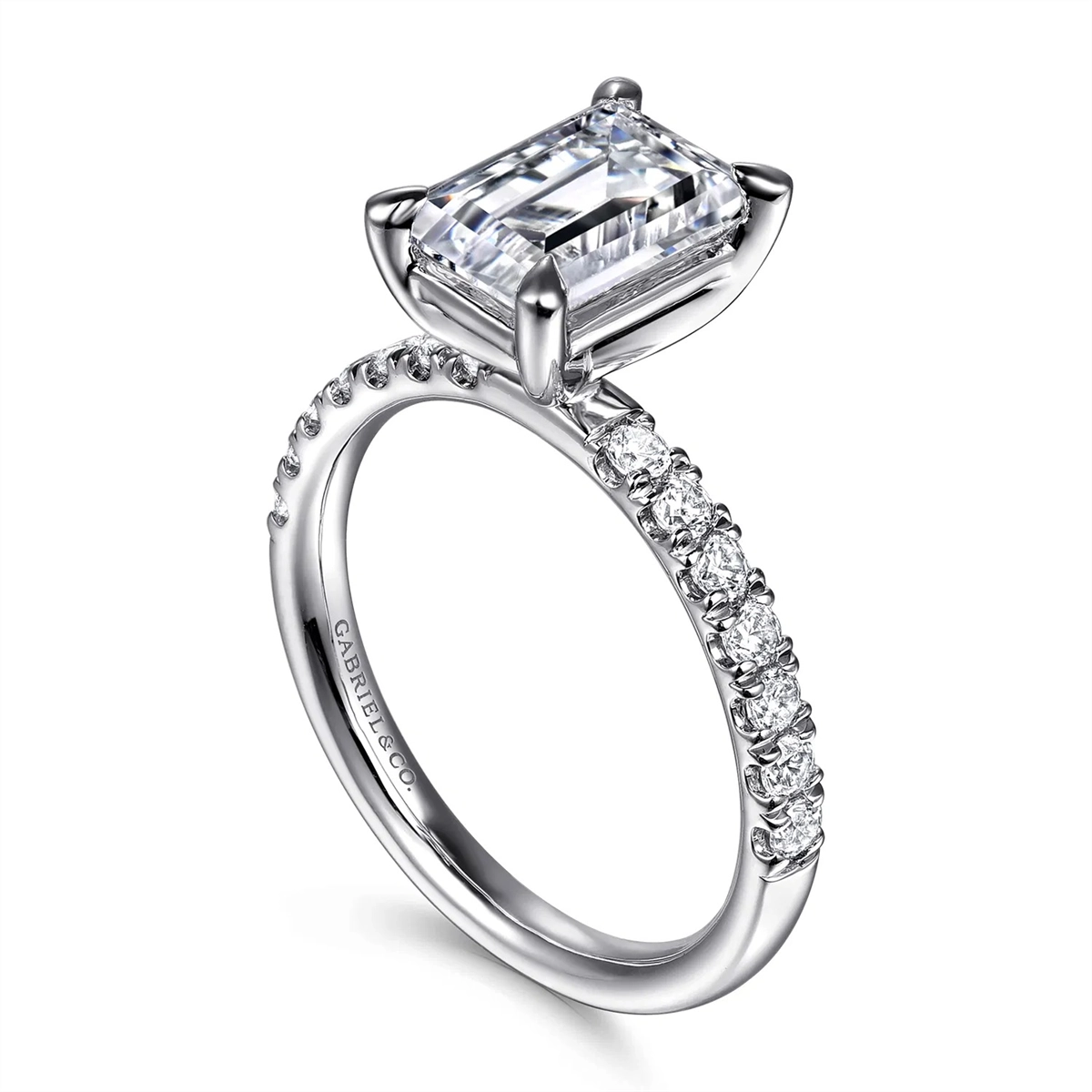 Gabriel & Co Engagement Rings in White Gold containing Diamond ER16572E8W44JJ