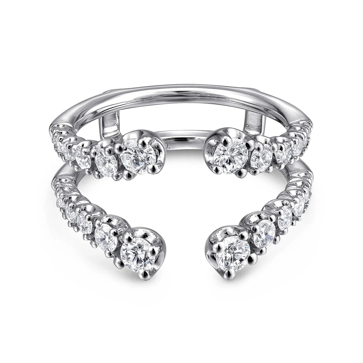 Gabriel & Co Wedding Rings in White Gold containing Diamond AN12552M-W44JJ