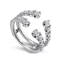 Gabriel & Co Wedding Rings in White Gold containing Diamond AN12552M-W44JJ