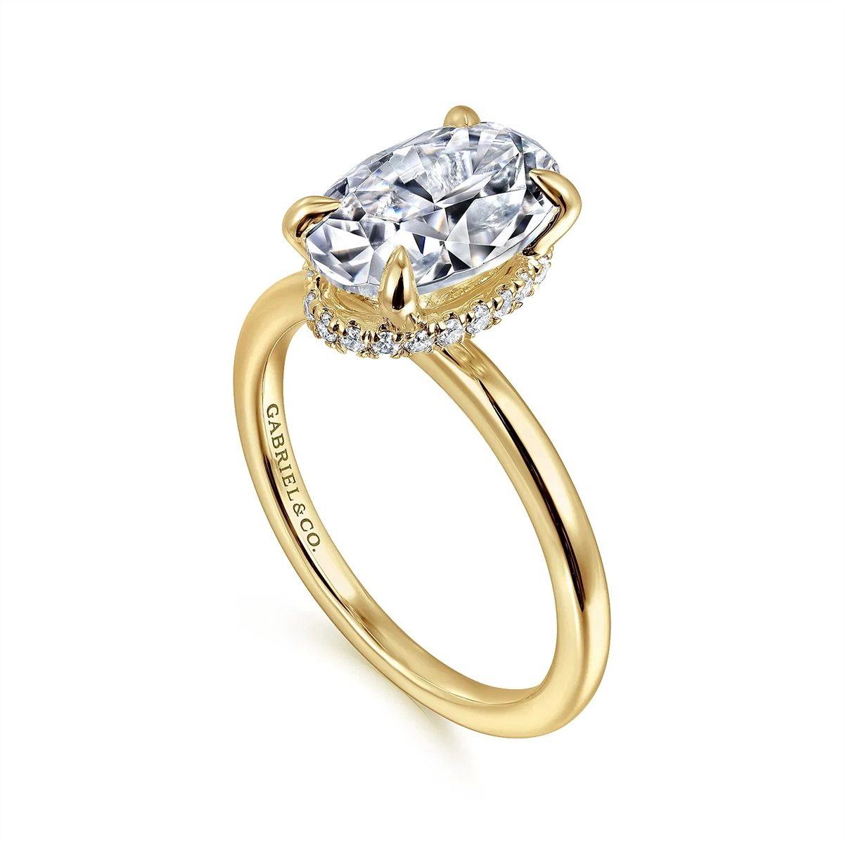 Gabriel & Co Engagement Rings in Yellow Gold containing Diamond ER16061O8Y44JJ
