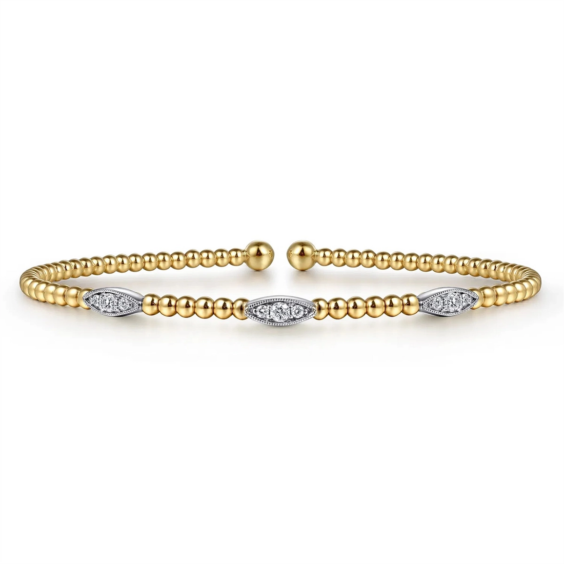 Gabriel & Co Bracelets in Mixed Metals containing Diamond BG4437-62M45JJ