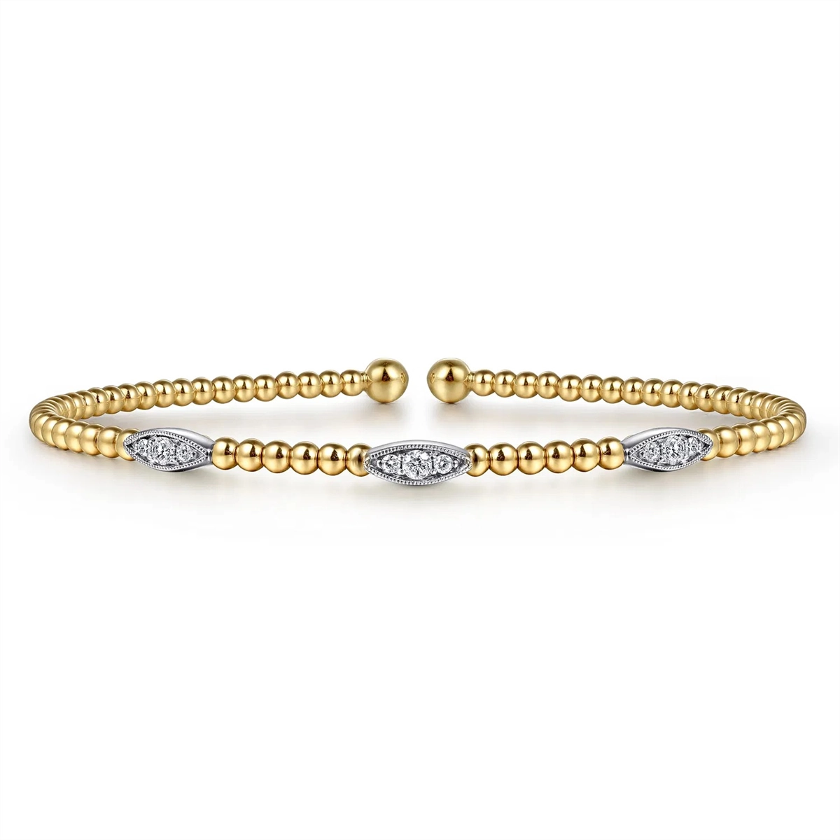 Gabriel & Co Bracelets in Mixed Metals containing Diamond BG4437-62M45JJ