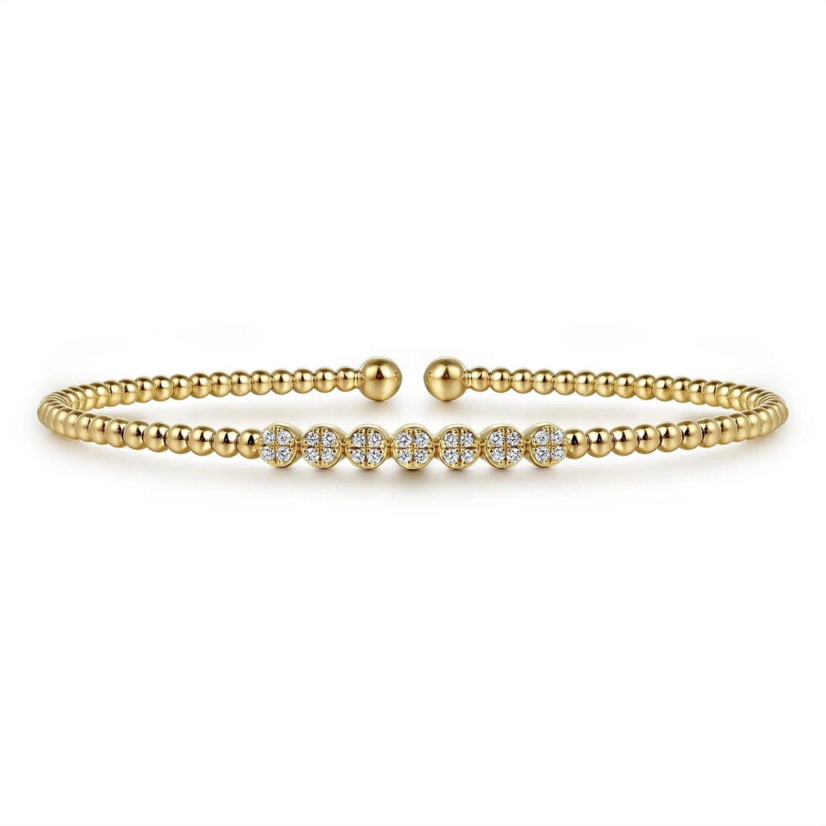 Gabriel & Co Bracelets in Yellow Gold containing Diamond BG4116-62Y45JJ