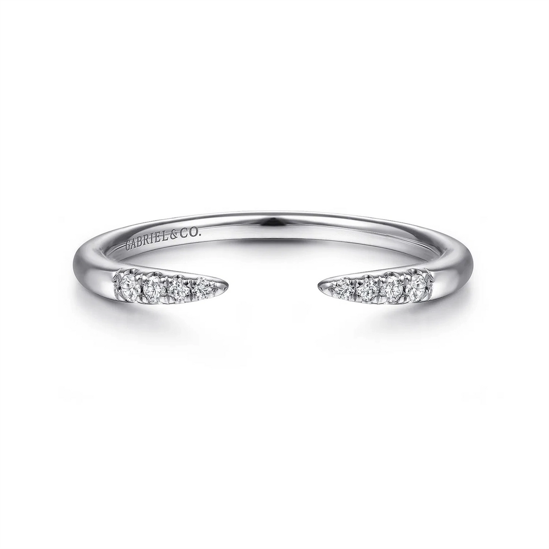 Gabriel & Co Wedding Rings in White Gold containing Diamond LR51177W45JJ
