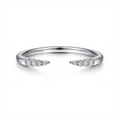 Gabriel & Co Wedding Rings in White Gold containing Diamond LR51177W45JJ