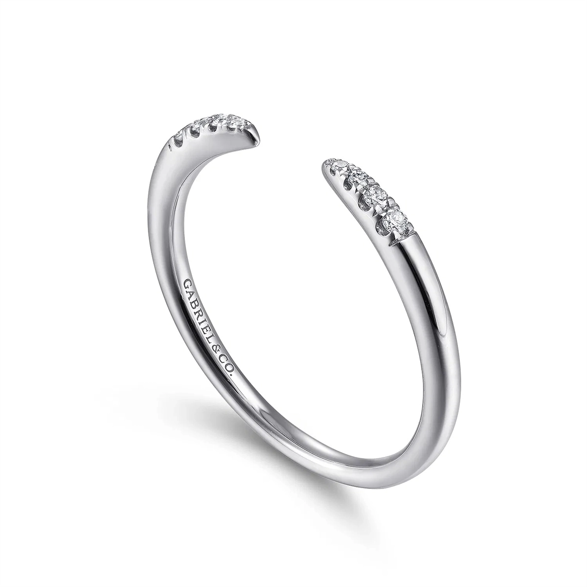 Gabriel & Co Wedding Rings in White Gold containing Diamond LR51177W45JJ