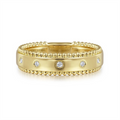 Gabriel & Co Wedding Rings in Yellow Gold containing Diamond LR52509Y45JJ