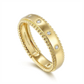 Gabriel & Co Wedding Rings in Yellow Gold containing Diamond LR52509Y45JJ