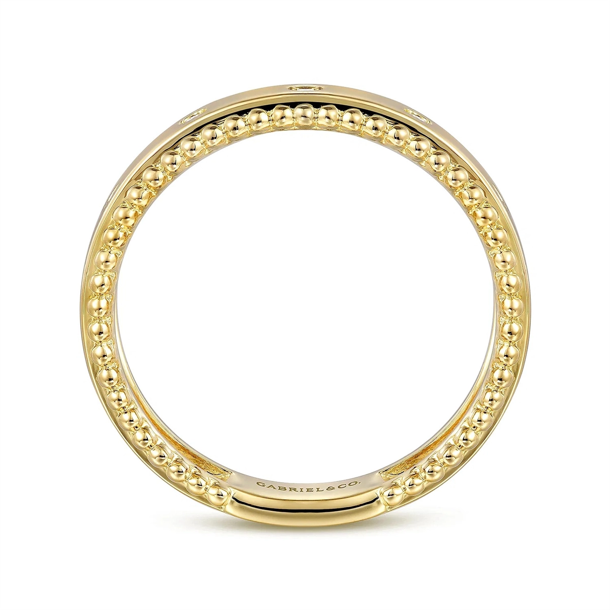 Gabriel & Co Wedding Rings in Yellow Gold containing Diamond LR52509Y45JJ