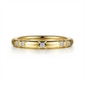 Gabriel & Co Wedding Rings in Yellow Gold containing Diamond LR4877Y45JJ