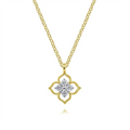 Gabriel & Co Necklaces in Yellow Gold containing Diamond NK6868Y45JJ