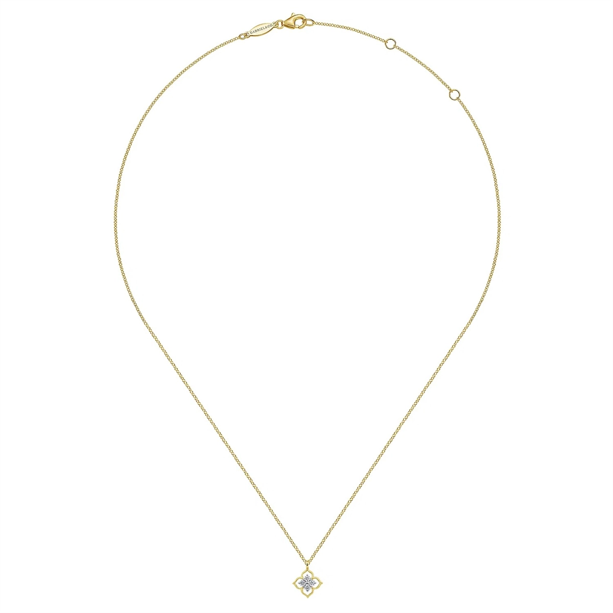 Gabriel & Co Necklaces in Yellow Gold containing Diamond NK6868Y45JJ