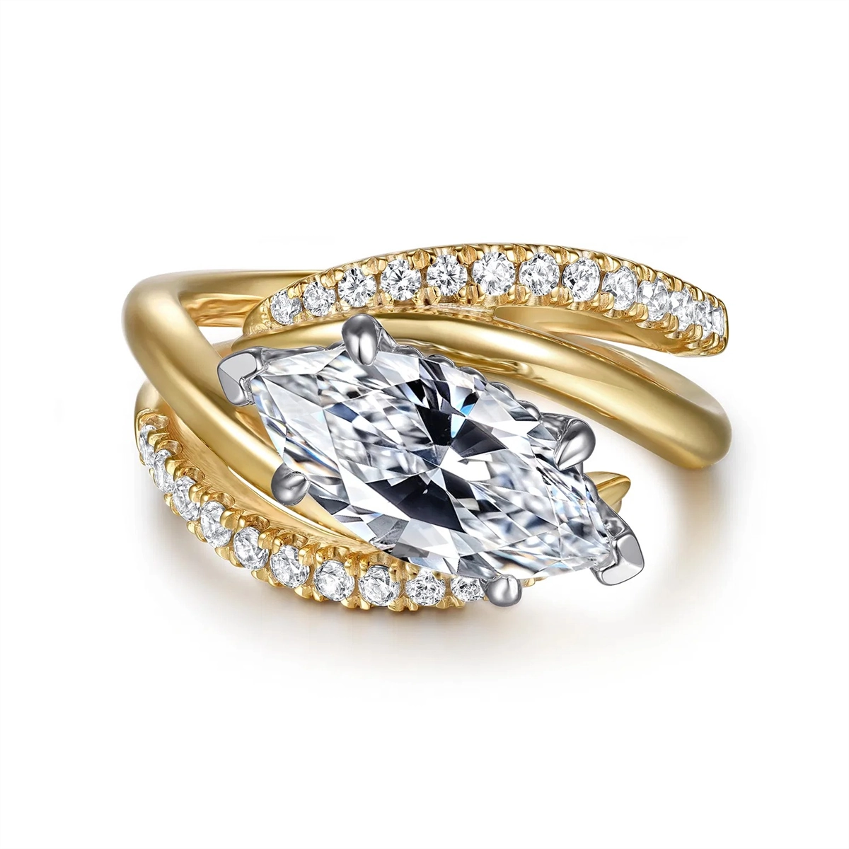 Gabriel & Co Engagement Rings in Mixed Metals containing Diamond ER16643M8M44JJ