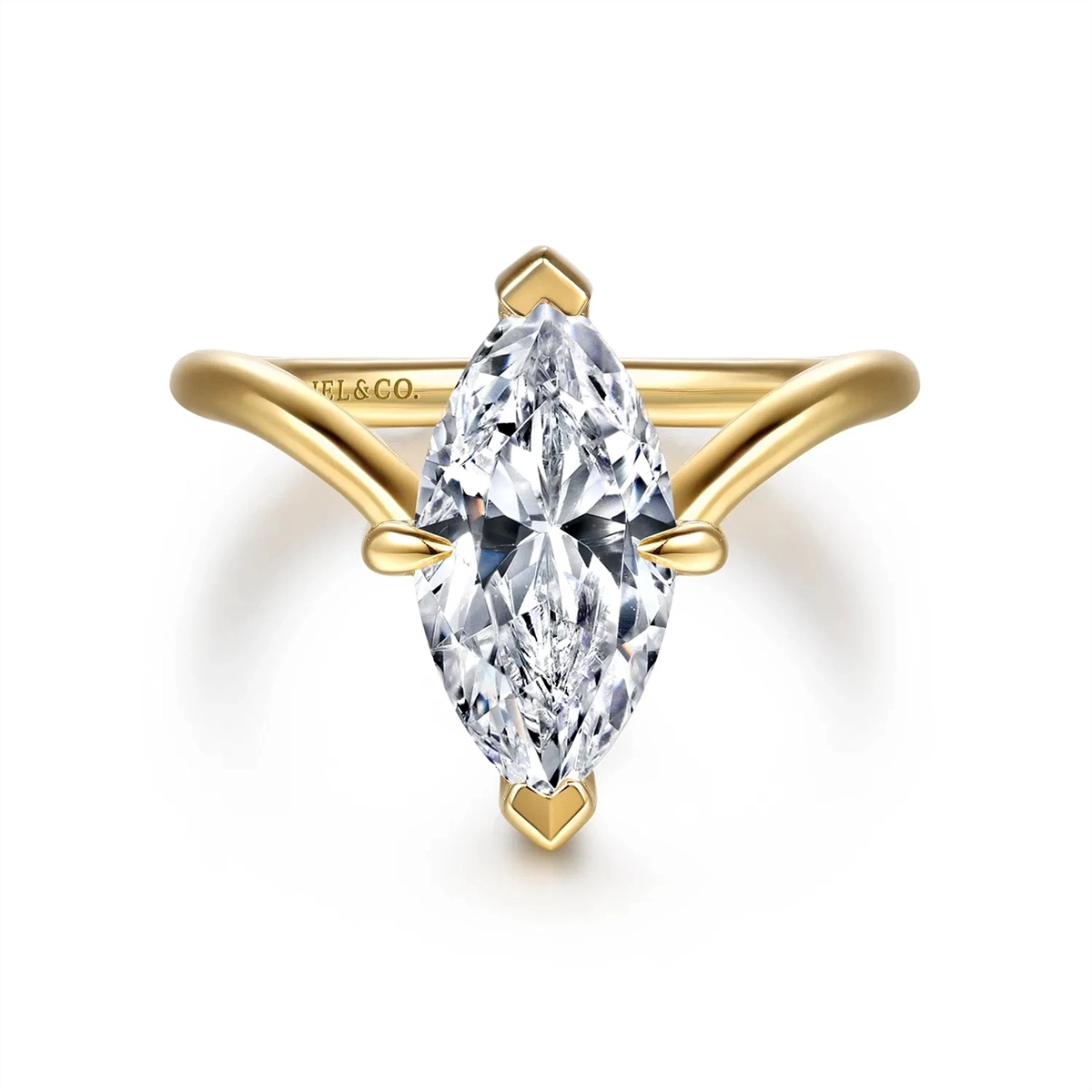 Gabriel & Co Engagement Rings in Yellow Gold containing Diamond ER16915M8Y44JJ