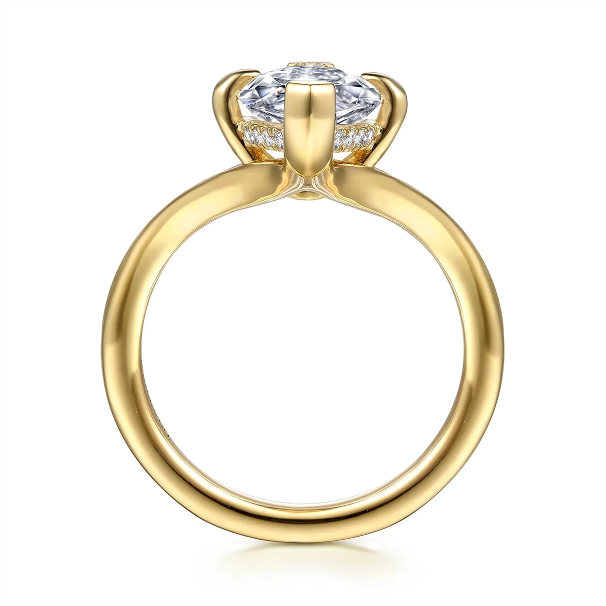 Gabriel & Co Engagement Rings in Yellow Gold containing Diamond ER16915M8Y44JJ