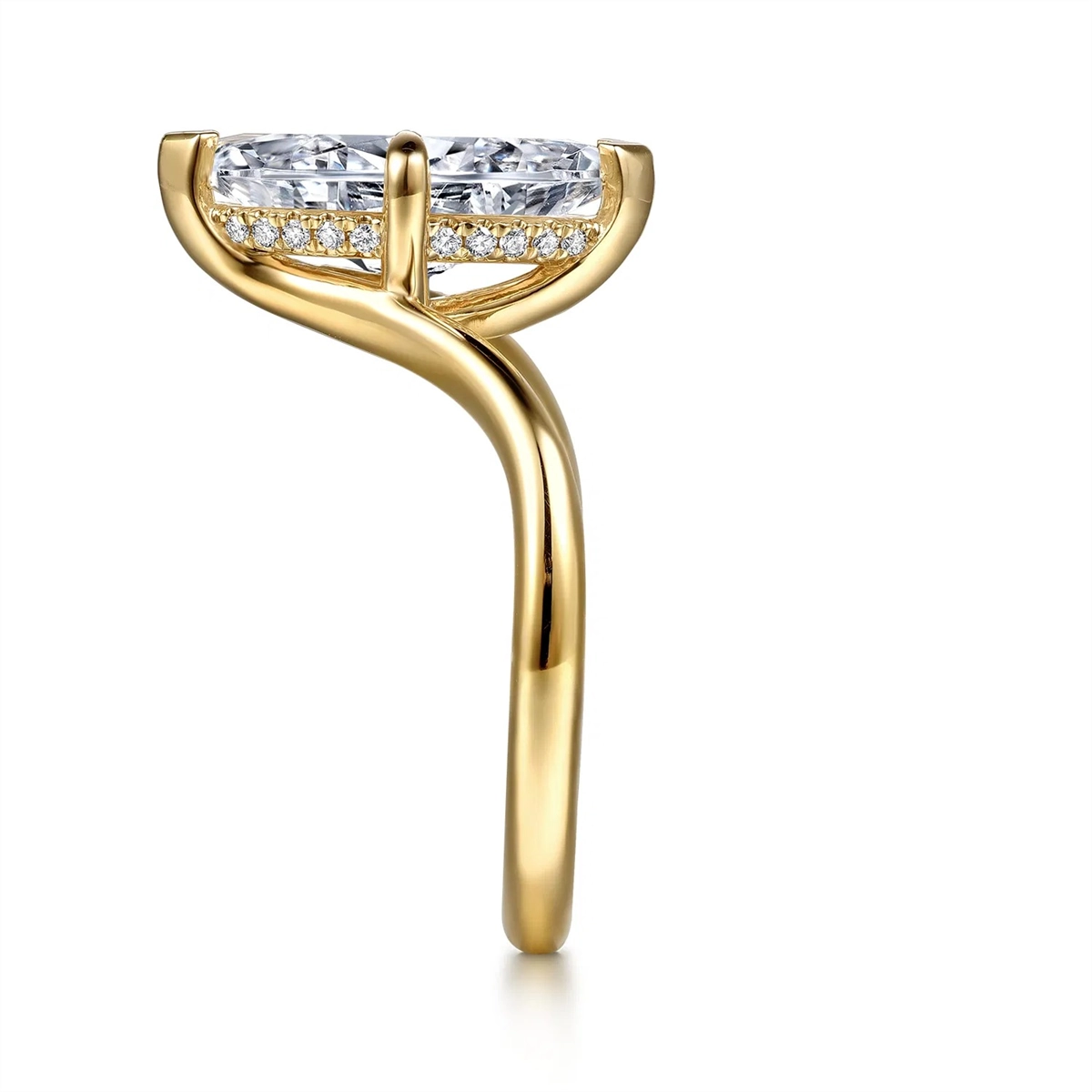 Gabriel & Co Engagement Rings in Yellow Gold containing Diamond ER16915M8Y44JJ