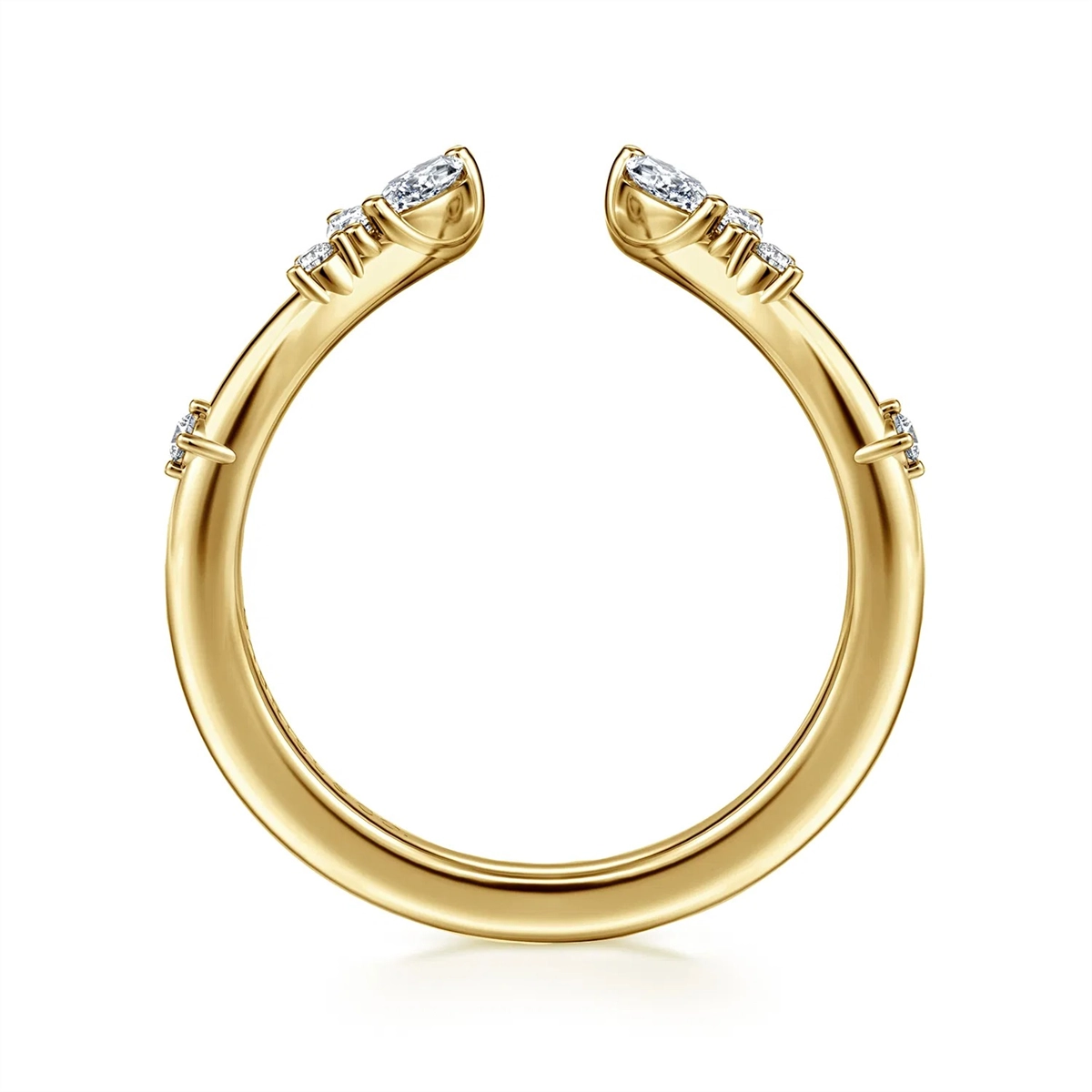 Gabriel & Co Wedding Rings in Yellow Gold containing Diamond AN16805Y44JJ