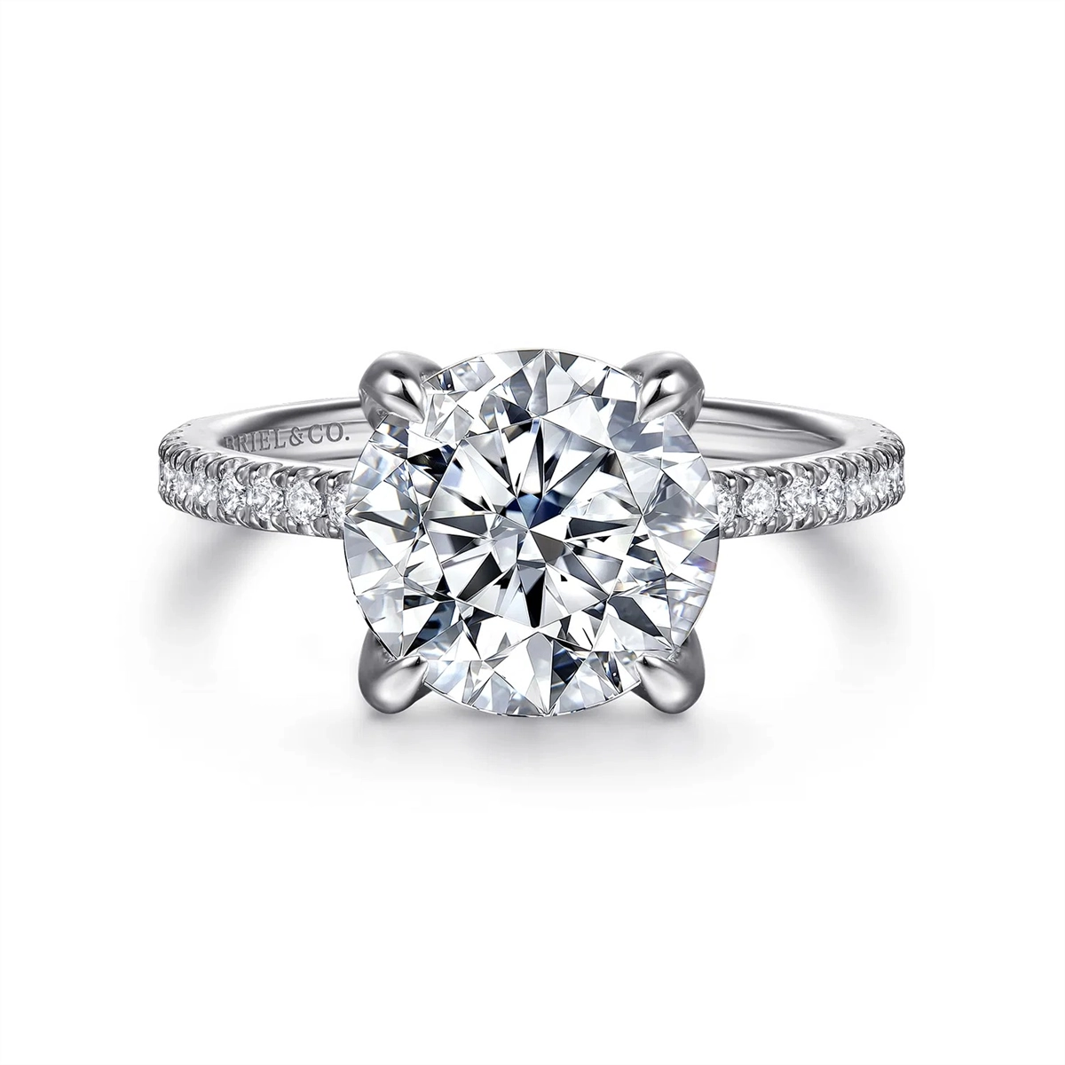 Gabriel & Co Engagement Rings in White Gold containing Diamond ER16794R12W44JJ