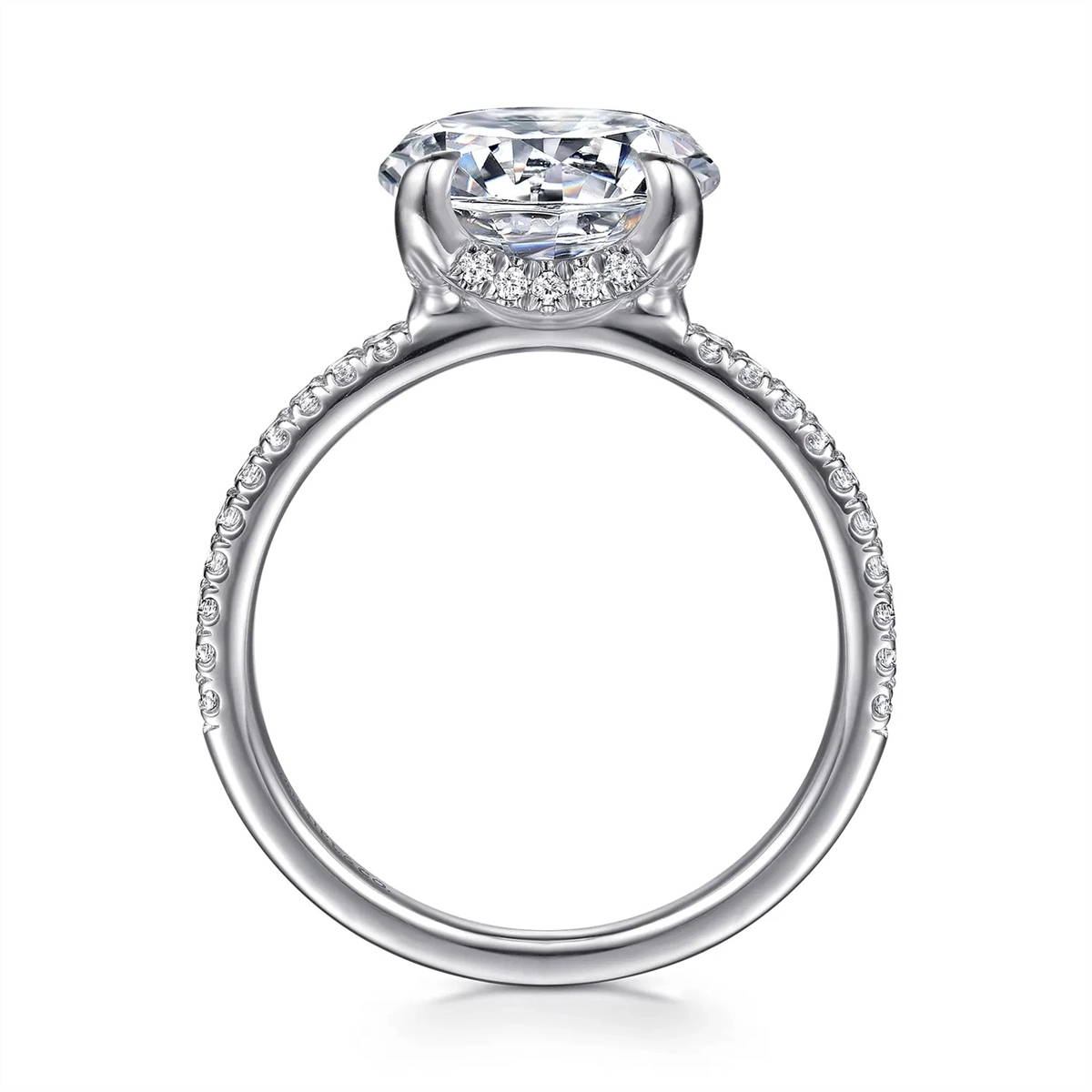Gabriel & Co Engagement Rings in White Gold containing Diamond ER16794R12W44JJ
