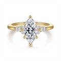 Gabriel & Co Engagement Rings in Yellow Gold containing Diamond ER16855M5Y44JJ